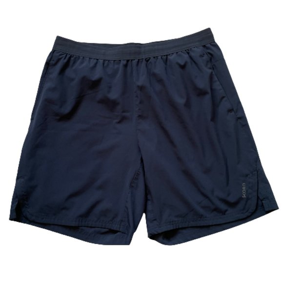 Skora Shorts Skora Mens Quick Dry Lined Running Shorts Blue On Blue